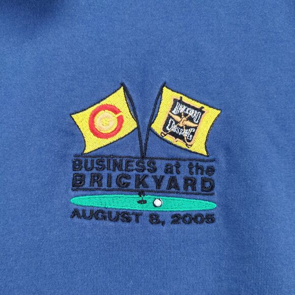 Main Gate Men's Business at The Brickyard Polo Shirt Blue XL Short Sleeve 2005 - Picture 4 of 13